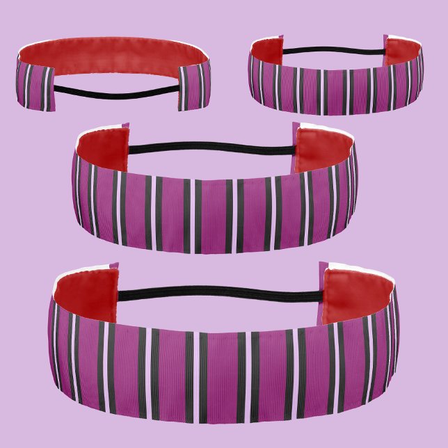 Cute Colorful Abstract Stripes Pattern Athletic Headband (Creator Uploaded)