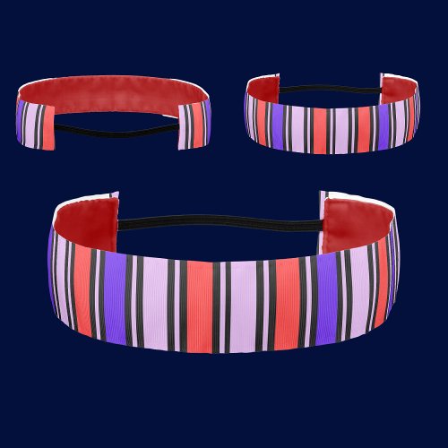 Cute Colorful Abstract Stripes Pattern Athletic Headband