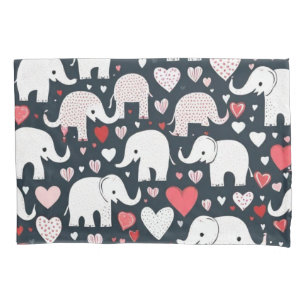 Cute colorful angels pillow case