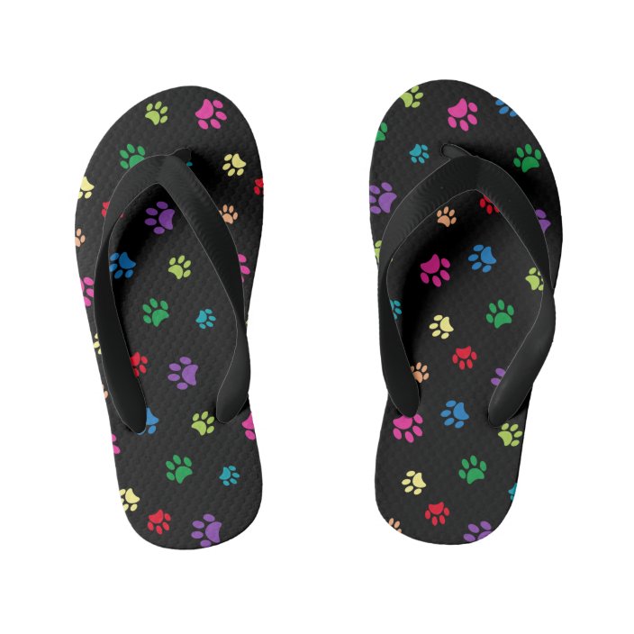 animal flip flops size 7
