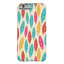 Cute colorful autumn leaves pattern barely there iPhone 6 case