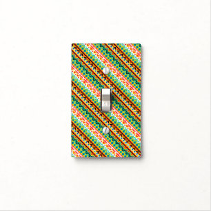 Cute colorful aztec patterns design light switch cover