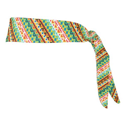 Cute colorful aztec patterns design paper cup tie headband