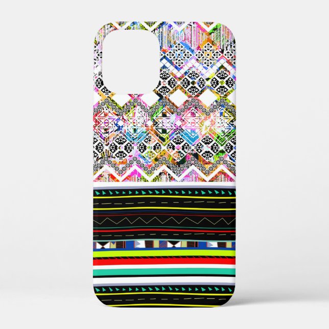 Cute colorful aztec tribal patterns Case-Mate iPhone case (Back)