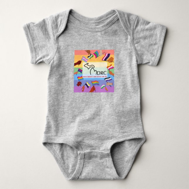 Cute Colorful Baby One Piece Baby Bodysuit (Front)