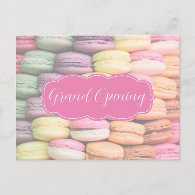 Cute Colorful Bakery Grand Opening Postcard (Front)