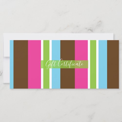 Cute Colorful Bakery Macaroons Gift Certificate