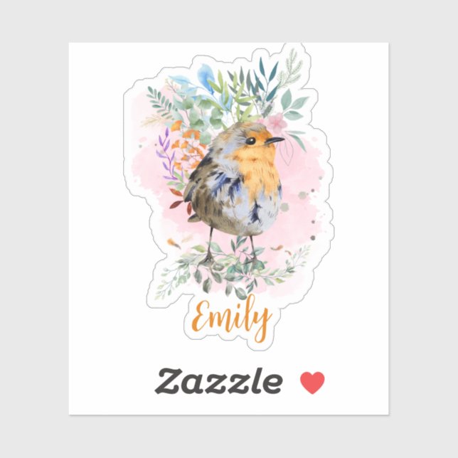 Cute Colorful Bird  Sticker (Sheet)