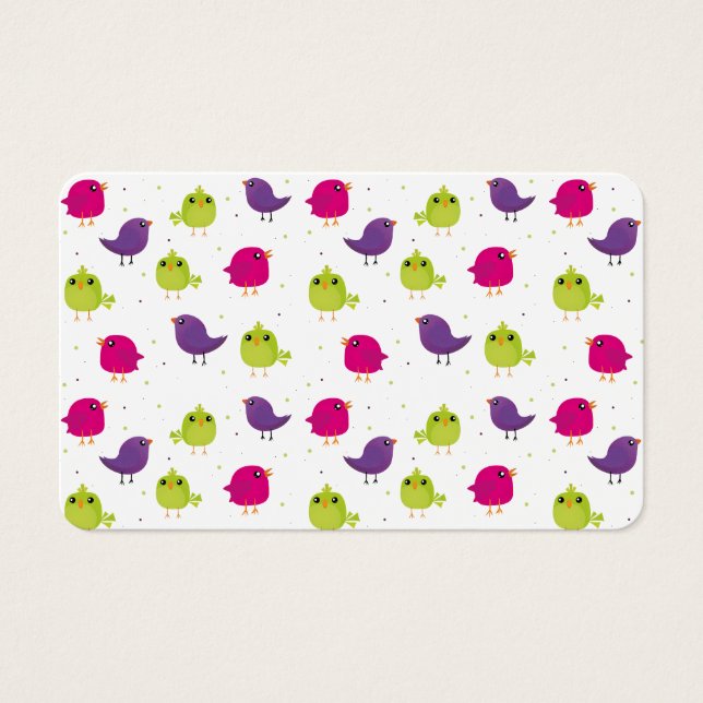 Cute colorful birds   (Front)