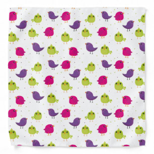 Cute colorful birds  bandana