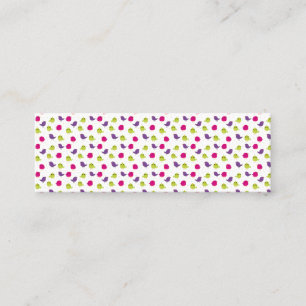 Cute colorful birds calling card