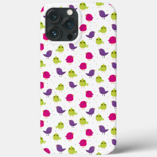 Cute colorful birds iPhone 13 pro max case