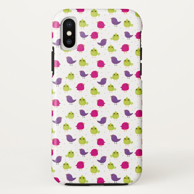Cute colorful birds  Case-Mate iPhone case (Back)