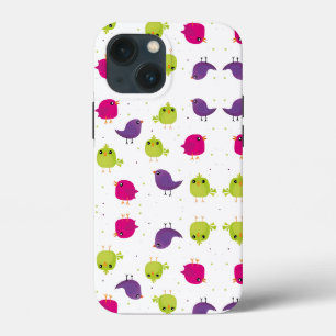 Cute colorful birds iPhone 13 mini case