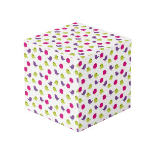 Cute colorful birds  cube