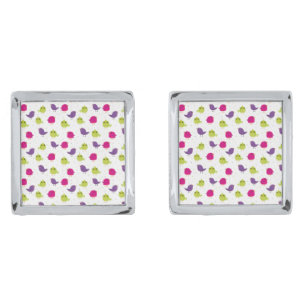 Cute colorful birds   cufflinks