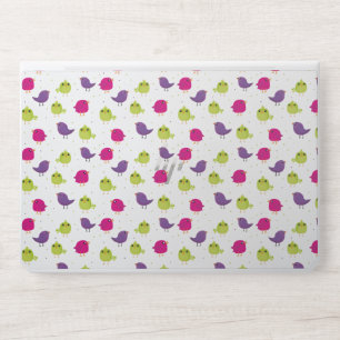 Cute colorful birds HP laptop skin