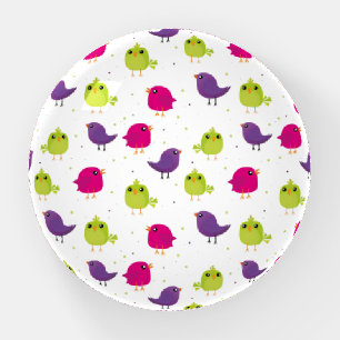 Cute colorful birds paperweight