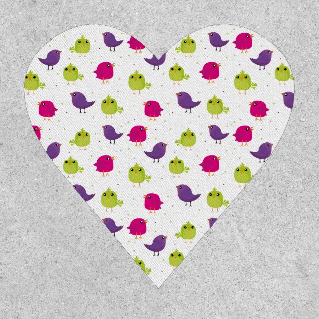 Cute colorful birds   patch (Front)