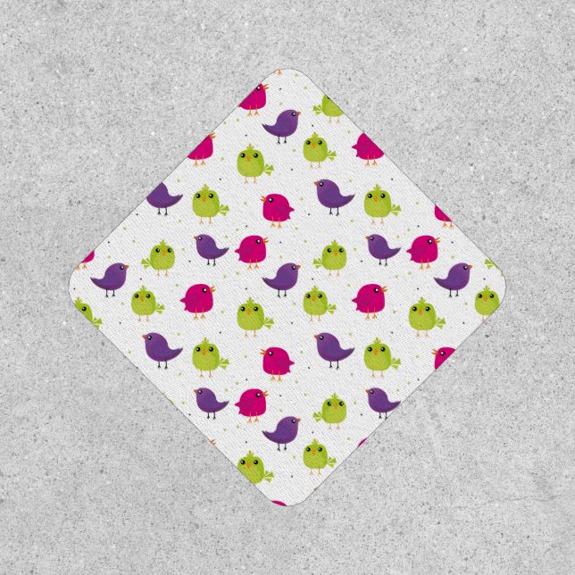 Cute colorful birds   patch (Front)