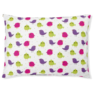 Cute colorful birds   pet bed