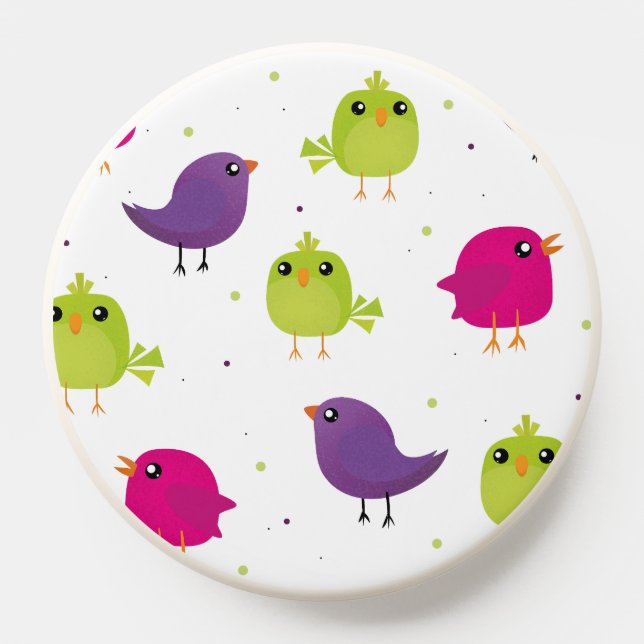 Cute colorful birds PopSocket (Popsocket)