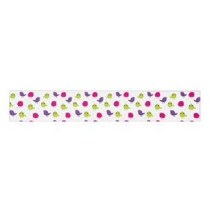 Cute colorful birds ruler
