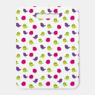 Cute colorful birds seat cushion