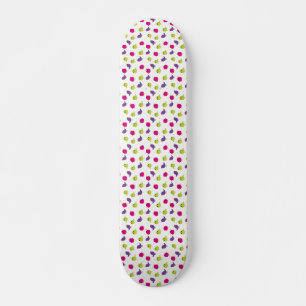 Cute colorful birds skateboard