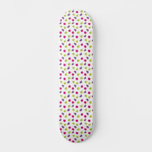 Cute colorful birds skateboard