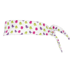 Cute colorful birds tie headband