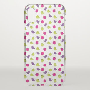Cute colorful birds iPhone XS case