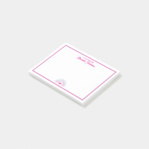 Cute Colorful Boho Rainbow Girly Personalized Post-it Notes
