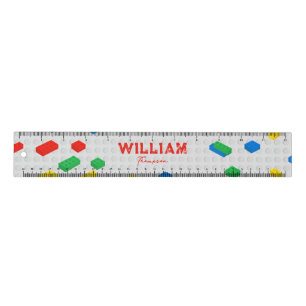 Cute Colorful Bricks Building Blocks Kids Ruler