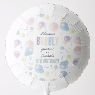 Cute Colorful Bubble Kids Birthday Party Balloon