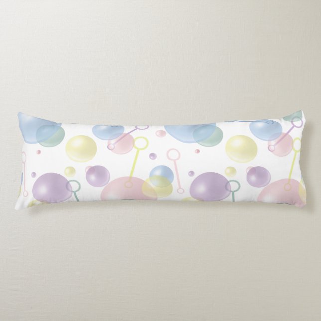 Cute Colorful Bubble Pattern Body Pillow (Front)