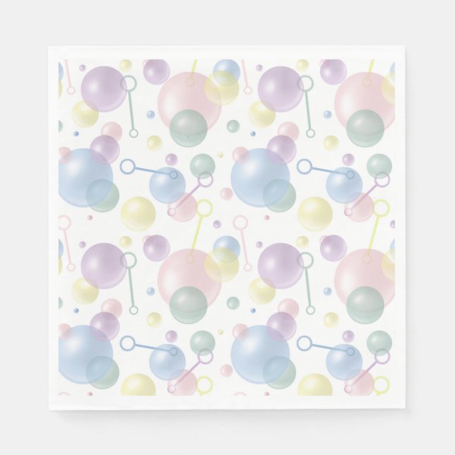 Cute Colorful Bubble Pattern Napkins (Front)