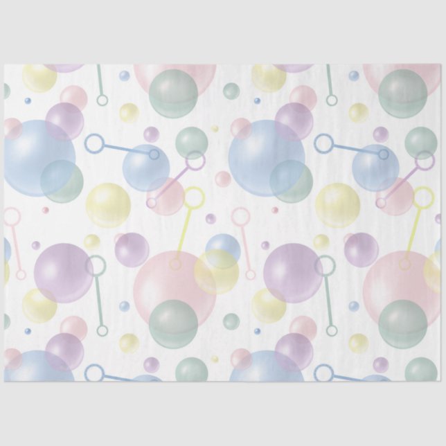 Cute Colorful Bubble Pattern Tissue Paper (Front)