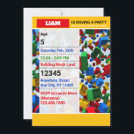 Cute Colorful Building Bricks Birthday Invitation<br><div class="desc">Get ready for a brick-tastic birthday celebration with the Cute Colorful Building Bricks Birthday Invitation. Perfect for little builders and building blocks enthusiasts, this vibrant invitation sets the tone for a fun-filled party. Let your child's imagination soar as they embark on an adventure with friends. Get ready to building unforgettable...</div>