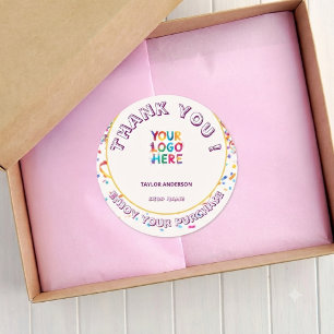 Cute colorful Business Thank you Sticker