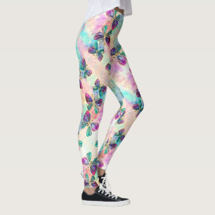 Cute Colorful Butterflies 8 - Leggings