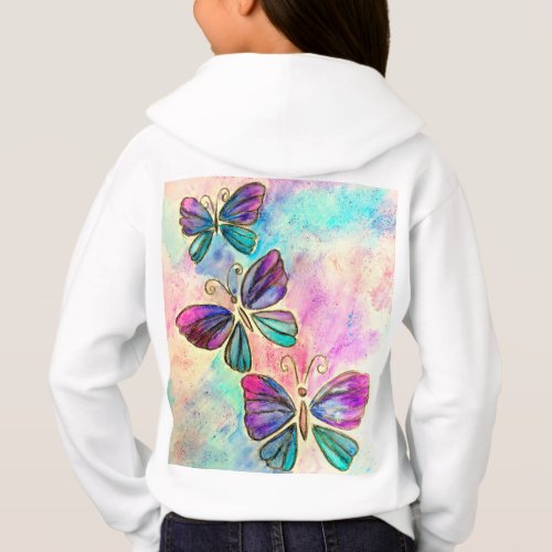 Cute Colorful Butterflies Hoodie