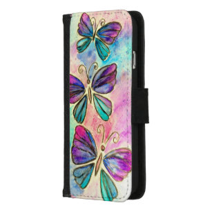 Cute Colorful Butterflies iPhone 8/7 Wallet Case