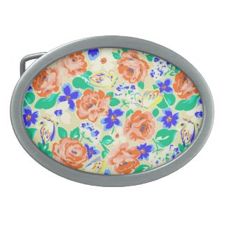 Cute colorful butterflies roses patterns