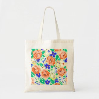 Cute colorful butterflies roses patterns