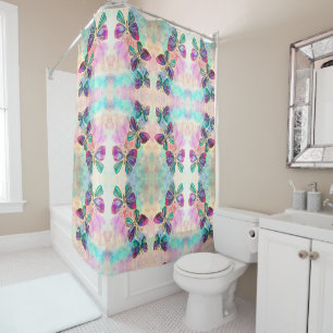 Cute Colorful Butterflies - Shower Curtain
