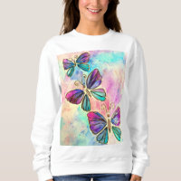 Cute Colorful Butterflies - Watercolor Painting