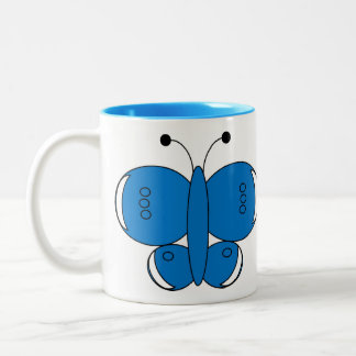 Cute Colorful Butterfly Mug - Common Blue