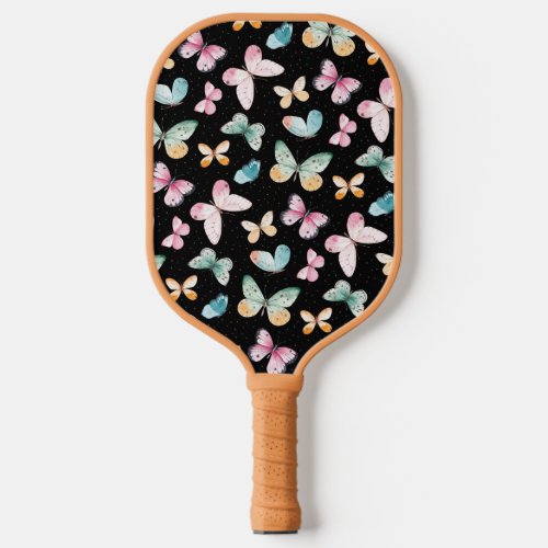 Cute Colorful Butterfly Pattern Pickleball Paddle