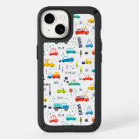 Cute Colorful Car Traffic Pattern